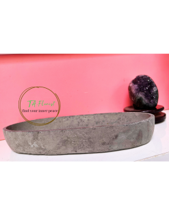 chậu xi măng dáng tròn phong cách industrial để mix tiểu cảnh